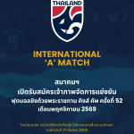 ประกาศรับสมัครเจ้าภาพจัดการแข่งขันฟุตบอลชิงถ้วยพระราชทานคิงส์ คัพ ครั้งที่ 52