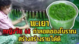 พะเยา ผลิตลอดช่องใบเตยสูตรโบราณขายสร้างรายได้ดี